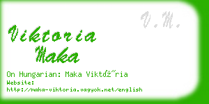 viktoria maka business card